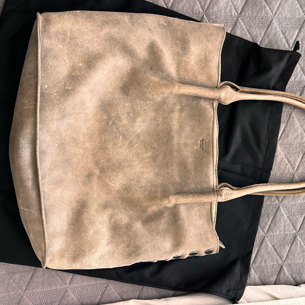 Hammitt Gray Tan Tote purse Bag Classic Design